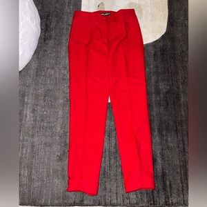 Dolce & Gabbana Bold Red women's Dress Pants SZ 38
